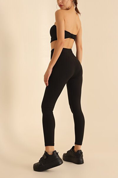 Bled Winter Premium Μαύρο Πλεκτό Κολάν - Ύφασμα κατάδυσης με Fleece, Raster και Recuperation