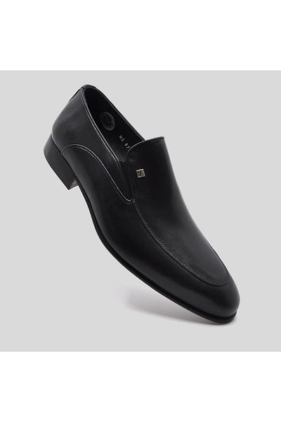 Fosco Genuine Leather Men's Classic Shoes Black 9794 100