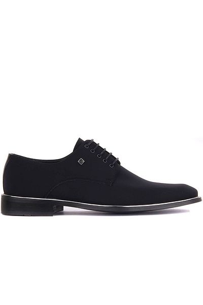 Fosco 8003 Μαύρο Suede Ανδρικά Κλασικά Παπούτσια από Γνήσιο Δέρμα
