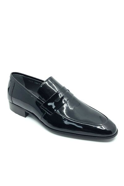 Fosco Black Genuine Leather Classic Men's Shoes 2061 430 843