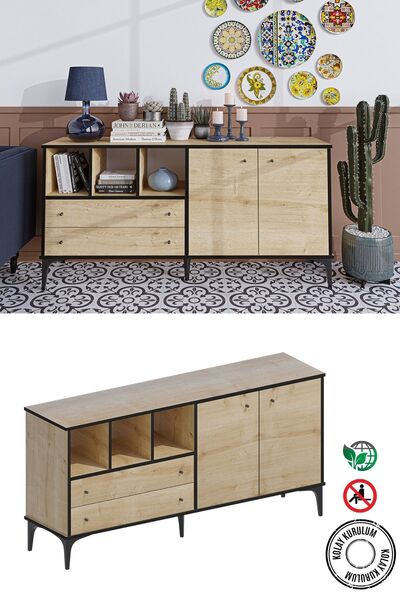 DECORMET Elegan Konsol Safir Meşe