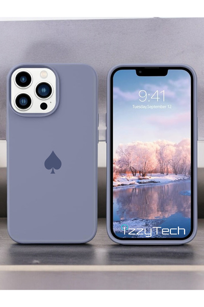 izzytech حافظة هاتف آيفون 12 بروماكس من السيليكون السائل غطاء مطاطي ناعم مضاد...