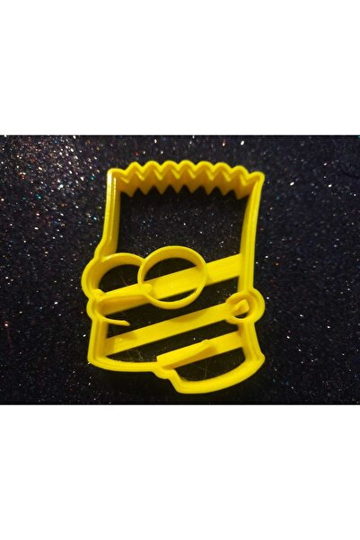 KUNDUZ AHŞAP TASARIM ATÖLYESİ "قالب بارت سيمبسون للبسكويت – مناسب للطعام (8.5...