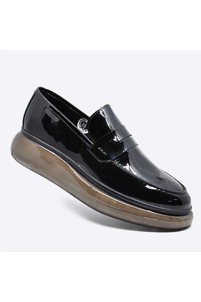 Fosco Patent Leather Black Eva Sole Classic Shoes 9837 101