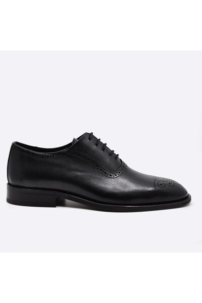Fosco Hakiki Deri Siyah Erkek Klasik Ayakkabı 9852 100