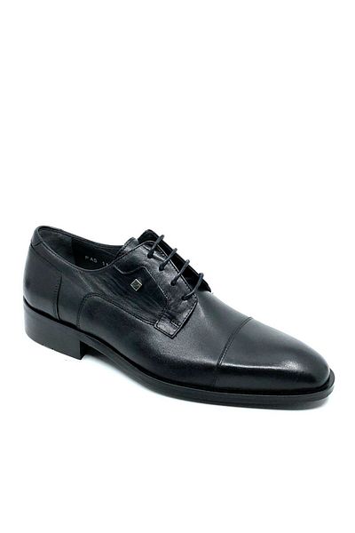 Fosco Black Genuine Leather Classic Men's Shoes 1107 114