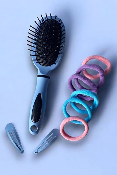 CAŞ DEKORASYON Σετ χτένας και κούμπωμα σε μπλε χρώμα