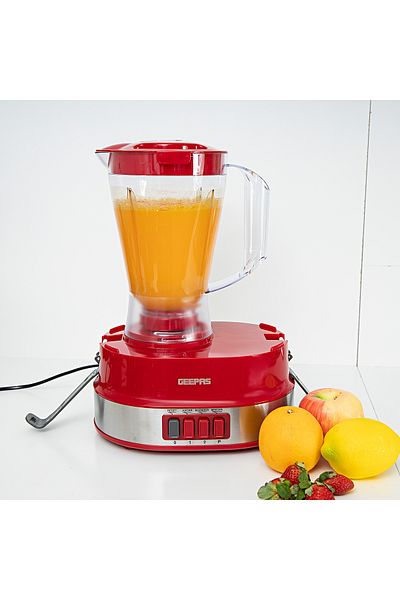 Geepas 4-in-1 Food Processor Electric Blender Juicer, 2-Speed with Pulse Function & Safety Interlock