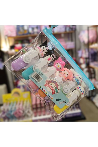bundle island Kuromi and Sanrio Characters Set of 6 Highlighters