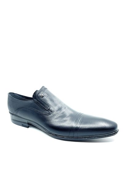 Fosco Black Genuine Leather Classic Men's Shoes 3015-3 46