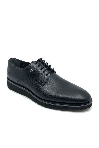 Fosco Genuine Leather Black Casual Men's Shoes 9523 551