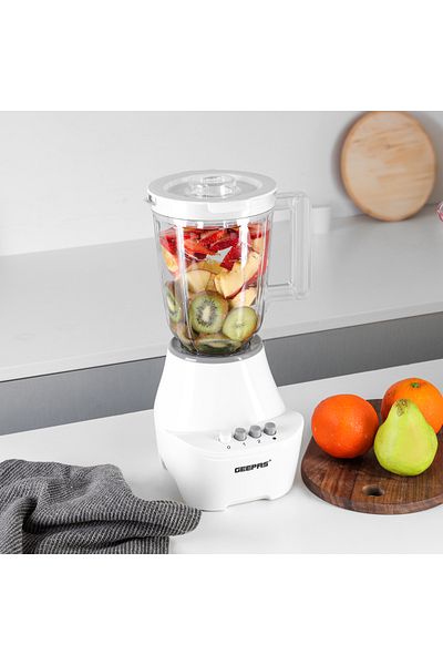 Geepas 3-in-1 Blender- 400W Powerful Motor with 2 Speed Setting and Pulse