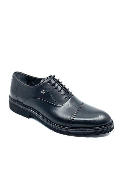 Fosco 1070 Black Lace-Up Brown Corded Heeled Eva Sole Lightweight Comfortable Casual Men's Shoes