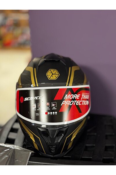 CRN FF-869 BALDE FULFACE POLİMER ALAŞIMLI DOT-CE ONAYLI MOTORSİKLET KASKI