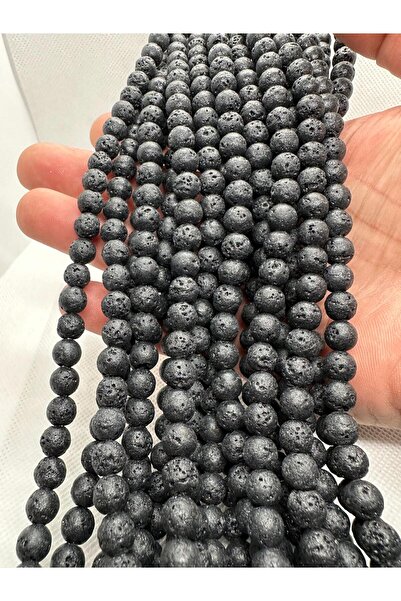 grs oyuncak DİZİ DOĞALTAŞ LAV TAŞI 8MM 1 DİZİ