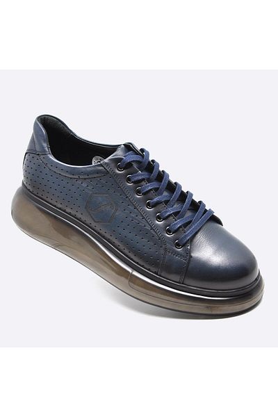 Fosco Pantofi pentru bărbați, din piele naturală, albastru bleumarin, 9836 102