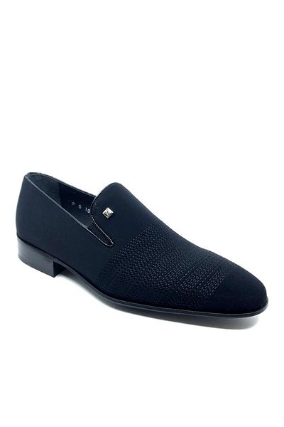 Fosco Black Satin Classic Men's Shoes 1012 505 430