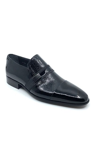 Fosco Black Patent Leather Classic Men's Shoes 1015 430 793