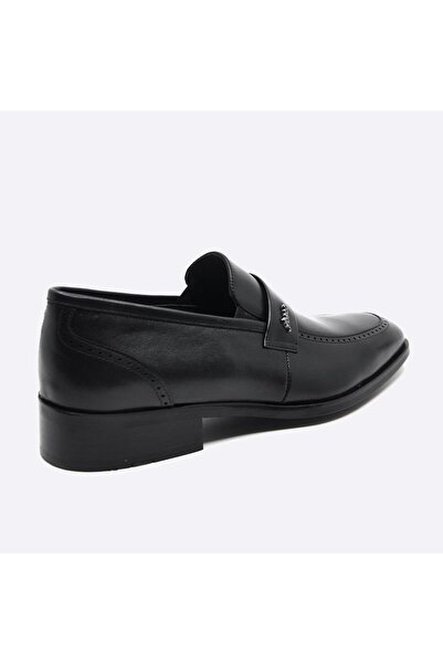 Fosco Bağcıksız Siyah Neolit Taban Erkek Klasik Ayakkabı 8532 114