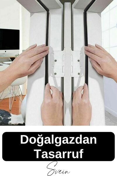 Svein Premium Kapı Pencere Soğuk Toz Geçirmez İzolasyon Fitili Kendinden Yapışkanlı Isı Yalıtım 2x5=10 mt