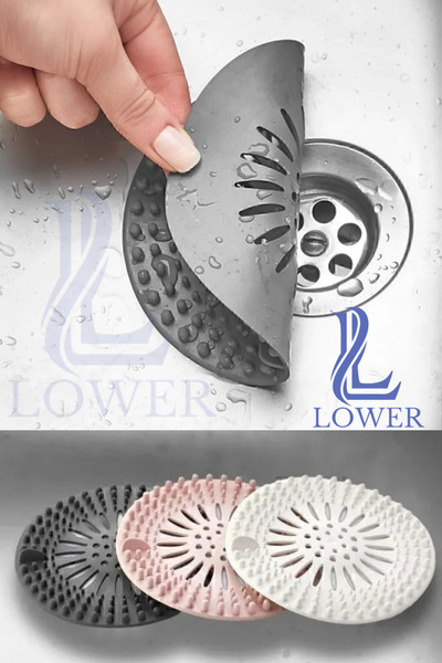 LOWER Round Silicone Sink Sink and Tub Strainer Drain Stopper Strainer Perforated Screen Strainer