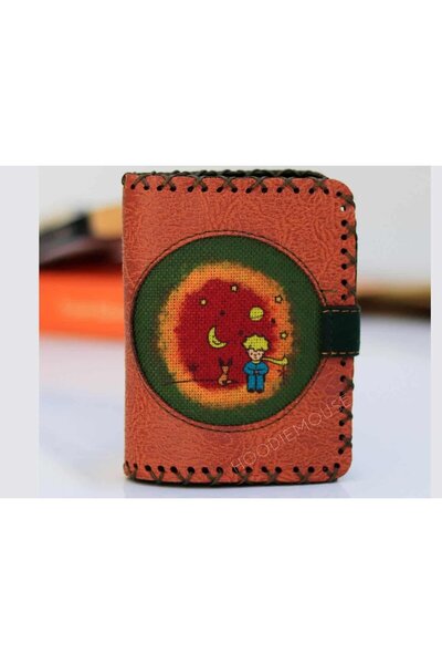 HOODİEMOUSE Küçük Prens Figürlü Küçük Cüzdan Etnik Bohem Retro Style - TABA
