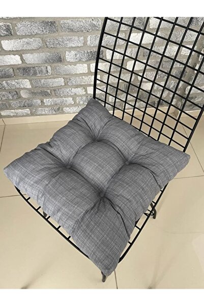 lazilla SANDALYE MİNDERİ 40X40 EBATTA DÜĞMELİ KUMAŞ BAGCIKLI