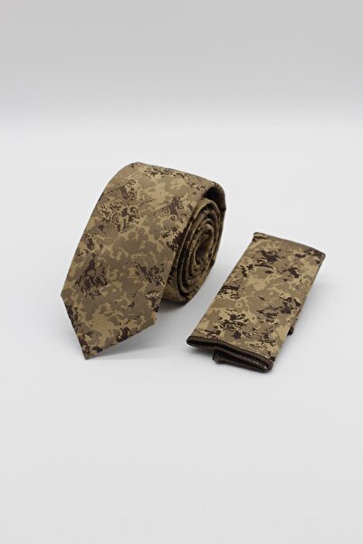 İmza Σκούρα γραβάτα με σχέδιο καμήλας 6 εκ. 1090245106_596