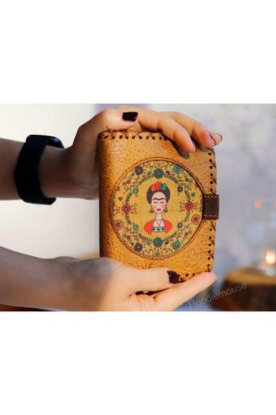 HOODİEMOUSE F.k Figürlü Küçük Cüzdan Etnik Bohem Retro Style - Hardal