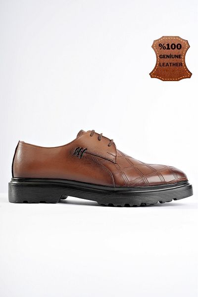 MUGGO Ανδρικά casual παπούτσια Rodilla Guaranteed Classic από γνήσιο δέρμα με κορδόνια ορθοπεδικά