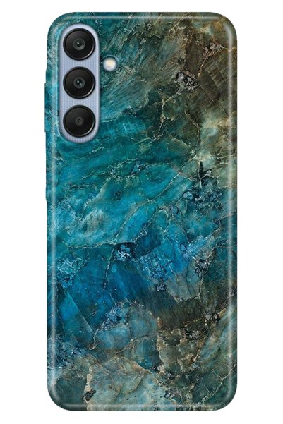 senada Case for Samsung Galaxy A26 Patterned Tpu Silicone Printed Blue Marble