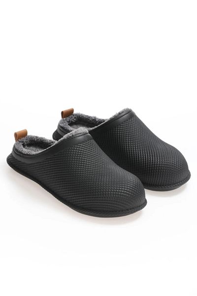 GEZER Winter Rubber Women's Plush Slippers Suitable for Wet Floor Home Garden