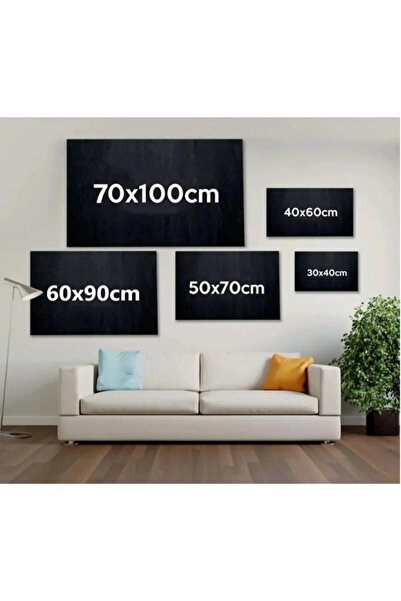 AR AJANS KANVAS TABLO Yıldızlı Gece Üzerinde Buğday Tarlası yaglı boya görünümlü Dekoratif kanvas TABLO