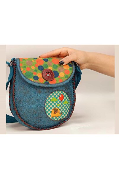 HOODİEMOUSE Ethnic Bohemian Style Elephant Figured Cross Braided Oil Shoulder...