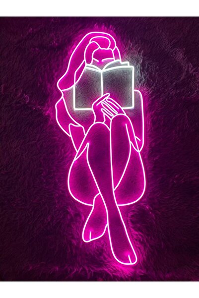 Disa Neon LED Dekoratif Aydınlatma -Model Kitap, 25x50cm-