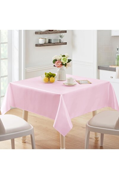 EVYA 100% Satin Tablecloth 160X200 cm Bright Design Special Day Presentation Dining Table Cloth Stain Resistant