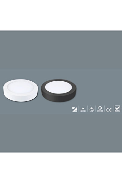 Yes Lighting İnoled Yuvarlak Beyaz Kasa Sıva Üstü Led Panel 24watt - Volga 2752-02 Gün Işığı