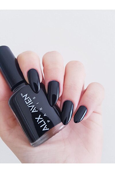 Alix Avien Siyah Oje 27 - Yüksek Pigmentli Uzun Süreli Kalıcılık Hızlı Kuruma - Nail Lacquer 27
