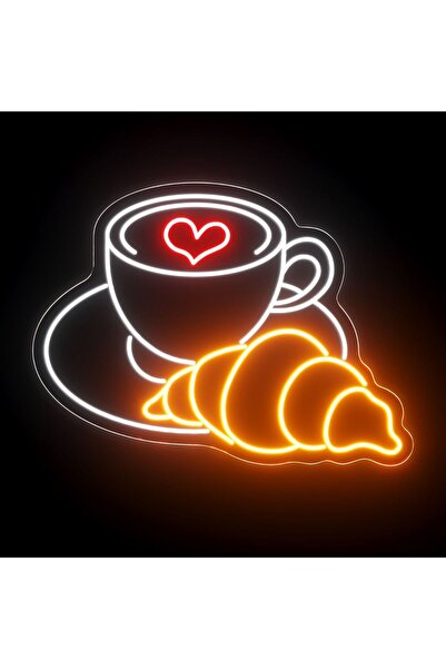 Disa Neon LED Dekoratif Aydınlatma -Kuruvasan Kahve, 50x35cm-