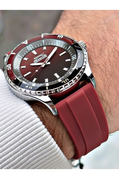 Slazenger Custom Design 5 Atm Waterproof Silicone Band Men's Wrist Watch 2314
