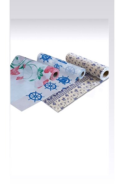 Meseve Kullan At Kağıt Masa Örtüsü 24 Metre Tek Kullanımlık Desenli 100 X 150cm 16 Yaprak Sıvı Geçirmez