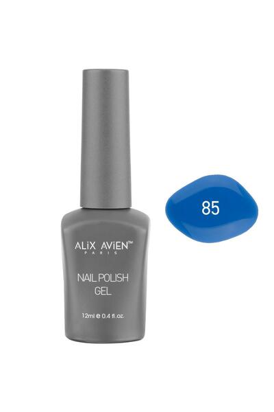 Alix Avien Deniz Mavi Kalıcı Oje 85-Yoğun Renk Veren Jel Oje 12 ml-Nail UV Ge...