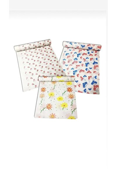 Meseve Kullan At Kağıt Masa Örtüsü 24 Metre Tek Kullanımlık Desenli 100 X 150cm 16 Yaprak Sıvı Geçirmez