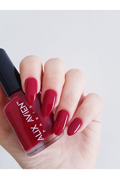 Alix Avien Koyu Kırmızı Oje 58 - Yüksek Pigmentli Uzun Süreli Kalıcılık Hızlı Kuruma - Nail Lacquer 58