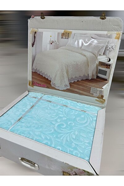 BİLGİNHENDEK ZÜMRÜT ÇİFT KİŞİLİK DANTELLİ BATTANİYE SETİ