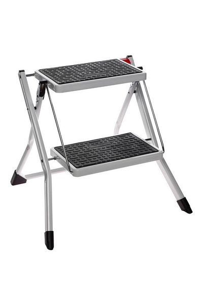 Five Simply Smart High-Quality Metal 2-Step Ladder 49.5x48.5x44.5cm