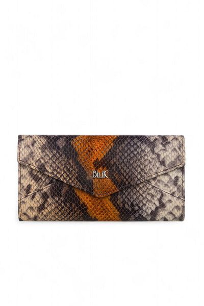 Bilik Deri Beige-Snake-Tan Women's Wallet Bsh 3071