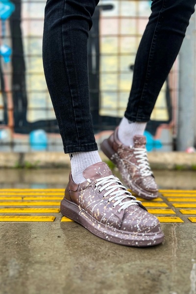 Chekich Ch254 Cbt Pittura Ανδρικά παπούτσια 548 Brown / White Splush