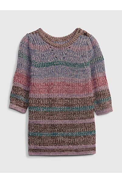 GAP Kız Bebek Çok Renkli Kazak Elbise