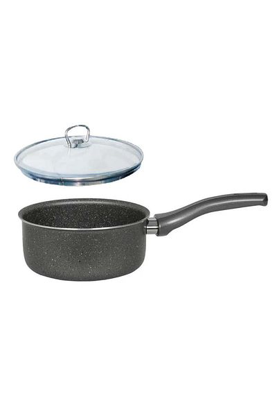 Mehtap 16 cm Granite Caterola - Sauce Bowl with Glass Lid